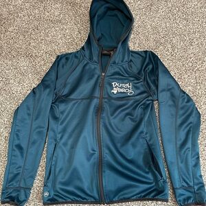 Dutch Bros Teal Hooded Zip Jacket - Women